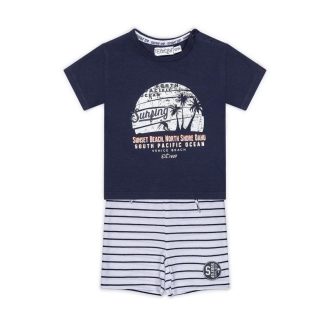 DIRKJE 2 részes készlet kr. nadrág 74 Navy+White+Stripe