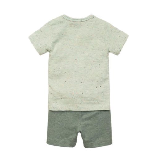 DIRKJE 2 részes szett kr. nadrág 68 Light Sage+Sage Melange