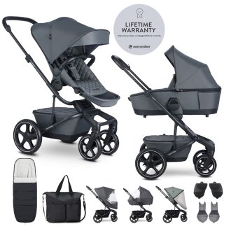   EASYWALKER Kombinált babakocsi Harvey⁵ Premium Mineral Grey XXL RWS