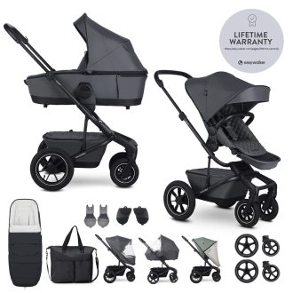   EASYWALKER Kombinált babakocsi Harvey⁵ Premium Mineral Grey XXL AIR