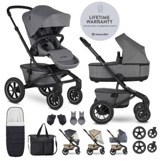   EASYWALKER Kombinált babakocsi Jimmey Iris Grey XXL AIR + RWS