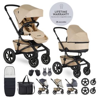   EASYWALKER Kombinált babakocsi Jimmey Sand Taupe XXL AIR + RWS