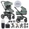 EASYWALKER Kombinált babakocsi Jimmey Thyme Green XXL AIR + RWS