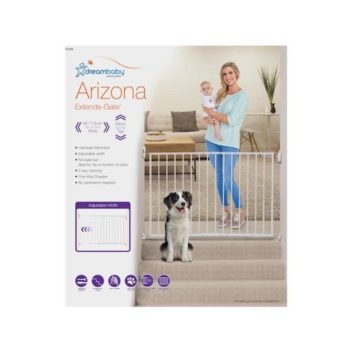 DREAMBABY Arizona kétpaneles biztonsági rács 68-112 cm Metal