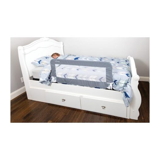 DREAMBABY Biztonsági korlát Prague az ágyhoz Extra nagy 110x45,5 cm szürke