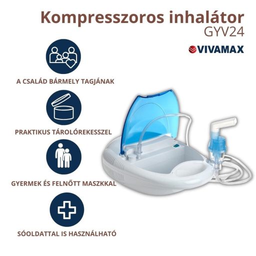 Kompresszoros inhalátor tároló rekesszel