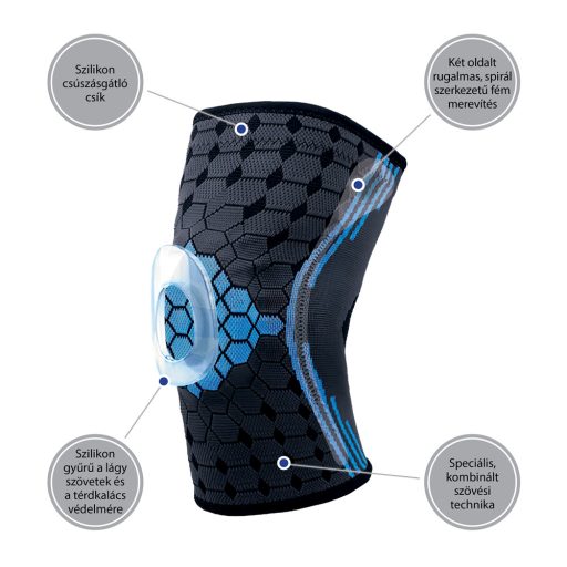 OrtoCare sport térdszorító patella gyűrűvel L