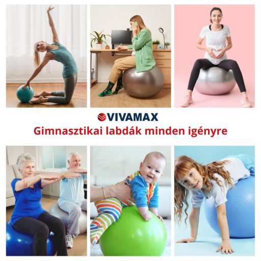 Gimnasztikai labda (65 cm, zöld)