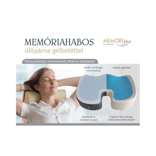 Memóriahabos ülőpárna gélbetéttel
