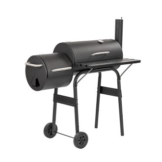 Faszenes kerti grillsütő füstölővel