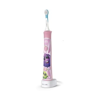   PHILIPS Sonický elektromos fogkefe gyerekeknek bluetooth-os rózsaszín HX6352/42