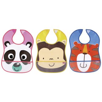 NUBY Vízálló előke - állatkák 3m+