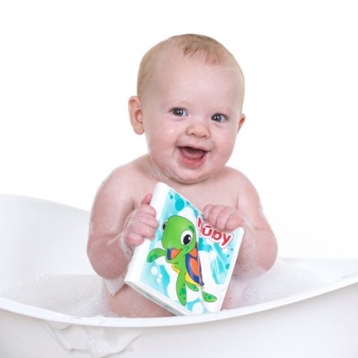 NUBY Az első vízálló csipogó könyv 4 hó+
