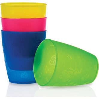 NUBY Pohárkák 4 darab 300 ml 9 h+