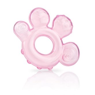 NUBY Vízzel tölthető rágóka - rózsaszín 3 h+