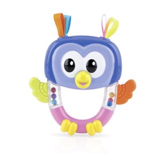 NUBY Csörgő rágókával bagoly, 3h+
