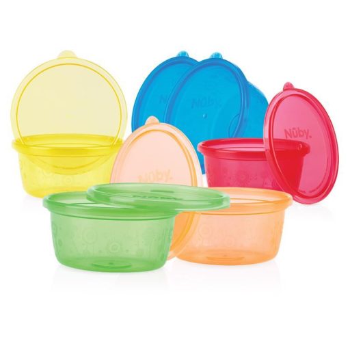 NUBY Snack tálka fedővel, 300 ml, 6 hó+ (6 db)
