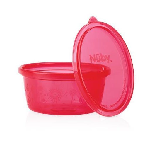 NUBY Snack tálka fedővel, 300 ml, 6 hó+ (6 db)