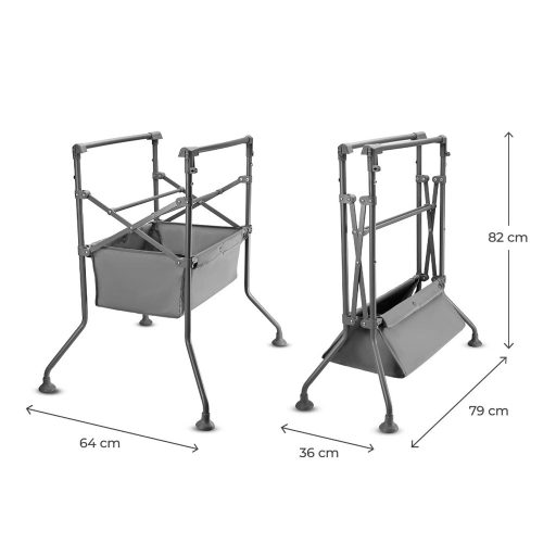 KINDERKRAFT Pelenkázó asztal káddal Bubbly Grey