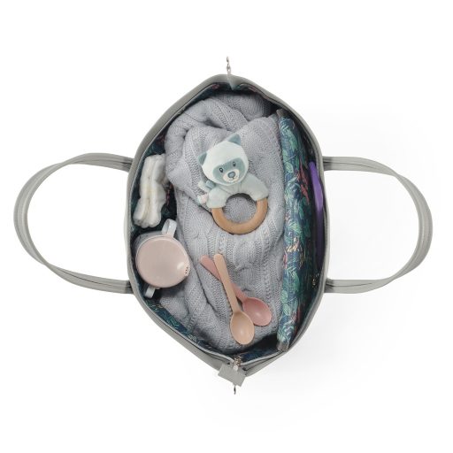 KINDERKRAFT SELECT Pelenkázótáska Treasurebag Light Grey Nature Vibes, Premium
