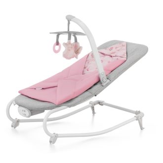   KINDERKRAFT Felio 2 Peony Rose vibráló hinta zenével 0m+, 9 kg-ig