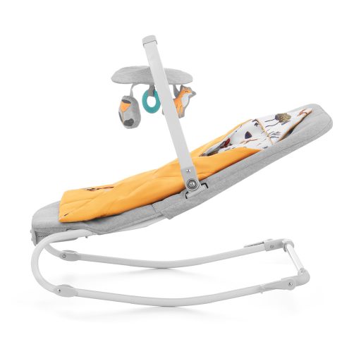 KINDERKRAFT Felio 2 Forest Yellow vibráló hinta zenével 0m+, 9 kg-ig