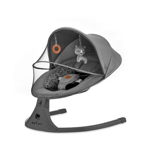 KINDERKRAFT Ringató üléske melódiával 2 az 1-ben Lumi, 9 kg-ig, Premium Dark grey