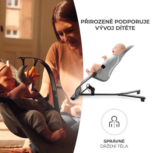 KINDERKRAFT Pihenőszék hintázó Mimi Beige, 9 kg-ig