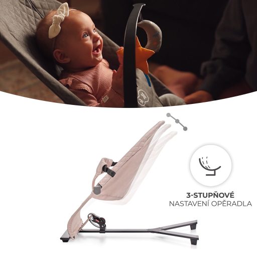 KINDERKRAFT Pihenőszék hintázó Mimi Beige, 9 kg-ig