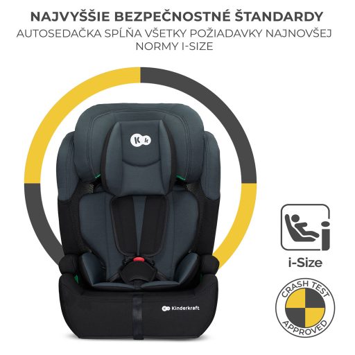 KINDERKRAFT Autósülés Comfort up i-size black (76-150 cm)