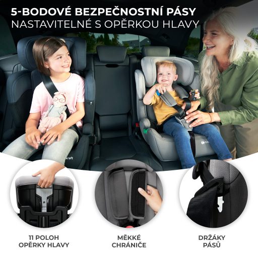KINDERKRAFT Autósülés Comfort up i-size black (76-150 cm)