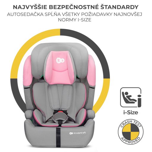 KINDERKRAFT Autósülés Comfort up i-size pink (76-150 cm)