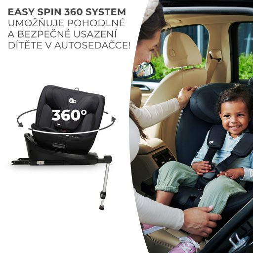 KINDERKRAFT Autósülés I-360 i-Size 40-150 cm Black
