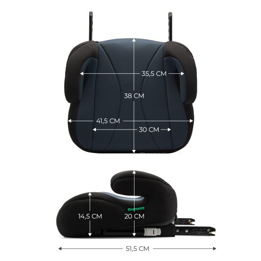 KINDERKRAFT Ülésmagasító i-Boost i-size 135-150 cm Black