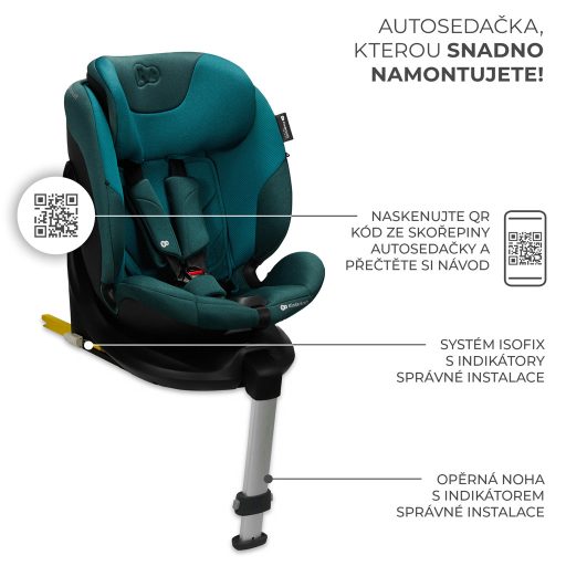 KINDERKRAFT SELECT Autósülés i-Fix 40-150 cm Harbor kék