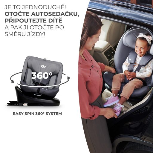 KINDERKRAFT Autósülés I-Grow i-Size 40-150 cm Szürke