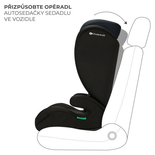 KINDERKRAFT Autósülés i-Spark i-Size 100-150 cm Fekete