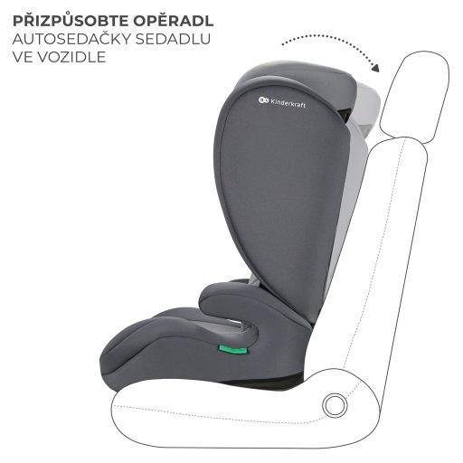 KINDERKRAFT Autósülés i-Spark i-Size 100-150 cm Szürke