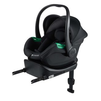   KINDERKRAFT Autósülés Mink Pro 2 i-Size (0-13 kg) és Mink FX 2 talp fekete