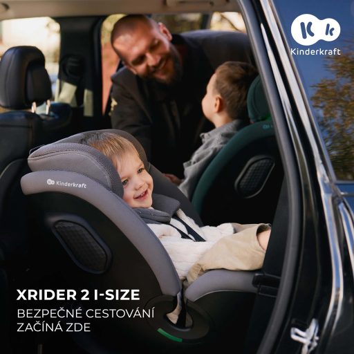 KINDERKRAFT Xrider 2 i-size 40-150 cm Fekete autósülés