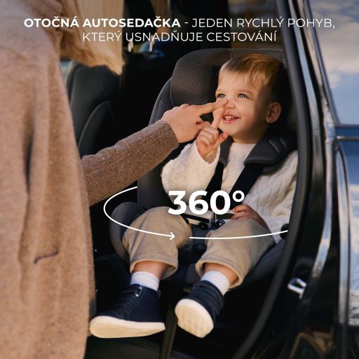 KINDERKRAFT Xrider 2 i-size 40-150 cm Fekete autósülés
