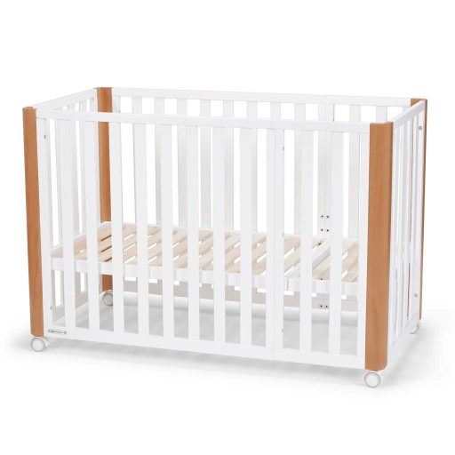 KINDERKRAFT SELECT Koya fa gyermekágy rácsos funkcióval, beleértve a matracot White, Premium
