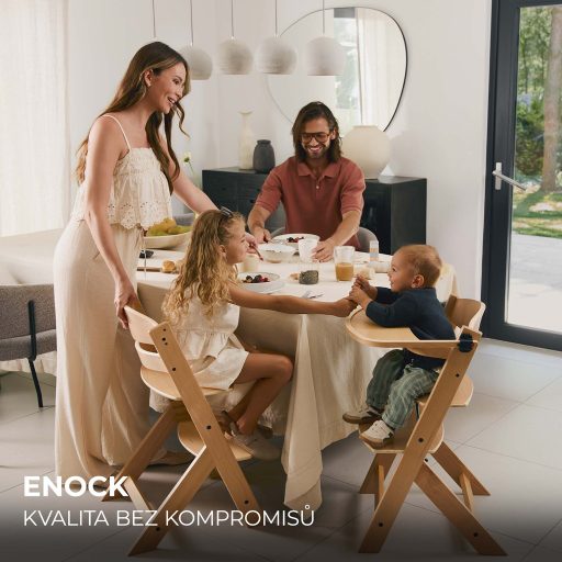 KINDERKRAFT Etetőszék Enock Black, Premium