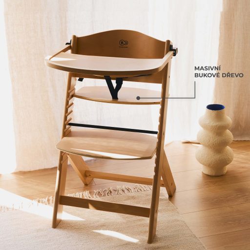 KINDERKRAFT Etetőszék Enock Black, Premium
