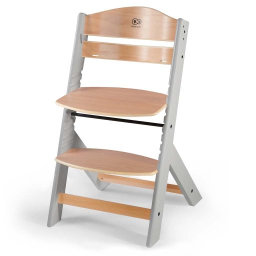 KINDERKRAFT Etetőszék Enock párnázással Grey wooden, Premium