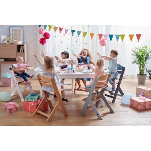 KINDERKRAFT Etetőszék Enock párnázással Grey wooden, Premium