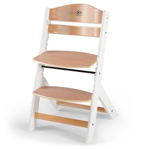 KINDERKRAFT Etetőszék Enock párnázással White wooden, Premium