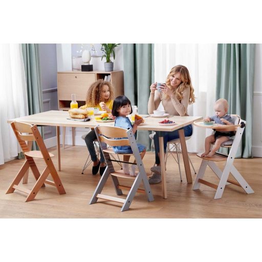 KINDERKRAFT Etetőszék Enock párnázással White wooden, Premium