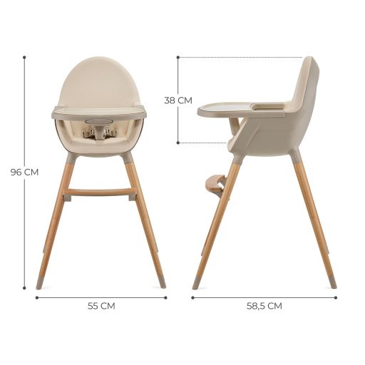 KINDERKRAFT Etetőszék FINI2 Beige