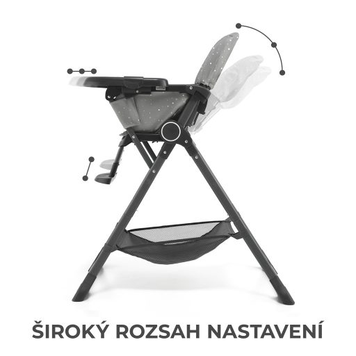 KINDERKRAFT Etetőszék Foldee Grey